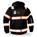 KwikSafety ENFORCER Safety Jacket (DETACHABLE ID POCKET) Hi Vis Bomber Reflective PPE - Model No.: KS5521BLK - KwikSafety