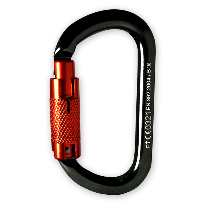 KwikSafety Yoke N-282 Twist Locking Aluminium Carabiner - KwikSafety