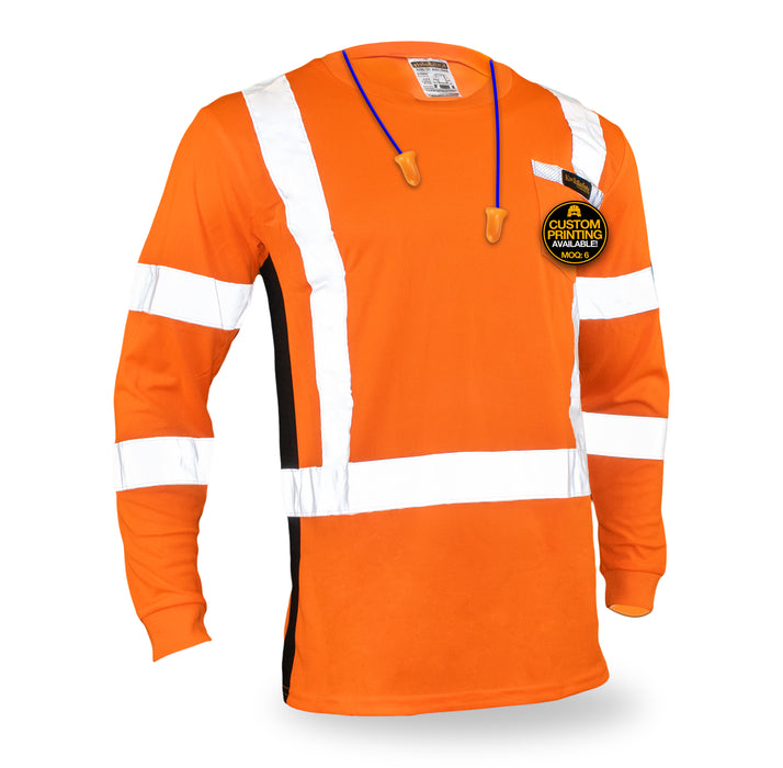 KwikSafety OPERATOR Safety Shirt (SOLID REFLECTIVE TAPE) Class 3 Long Sleeve ANSI Tested OSHA Compliant Hi Vis Reflective PPE - Model No.: KS4404 - KwikSafety