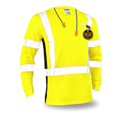 KwikSafety OPERATOR Safety Shirt (SOLID REFLECTIVE TAPE) Class 3 Long Sleeve ANSI Tested OSHA Compliant Hi Vis Reflective PPE - Model No.: KS4404 - KwikSafety