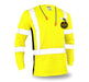 KwikSafety OPERATOR Safety Shirt (SOLID REFLECTIVE TAPE) Class 3 Long Sleeve ANSI Tested OSHA Compliant Hi Vis Reflective PPE - Model No.: KS4404 - KwikSafety