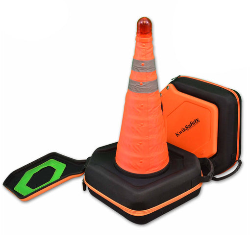 KwikSafety DELUXE Collapsible Traffic Emergency Roadside Cone - Model No.: KS9951 - KwikSafety