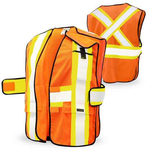 KwikSafety FIRST RESPONDER (FR Treated) Hi Vis Reflective Breakaway Class 2 Safety Vest - Model No.: KS3316FRC - KwikSafety