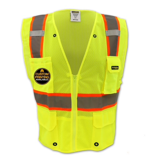 KwikSafety OFFICIAL Safety Vest (Color Trim) Class 2 ANSI OSHA - Model No.: KS3312OS - KwikSafety