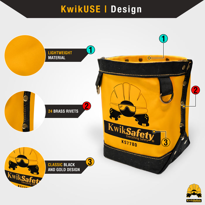 KwikSafety JoeyBAG Bolt Bag LIGHT-Duty Small Tool Bag Multi-Use Utility Pouch - Model No.: KS7780