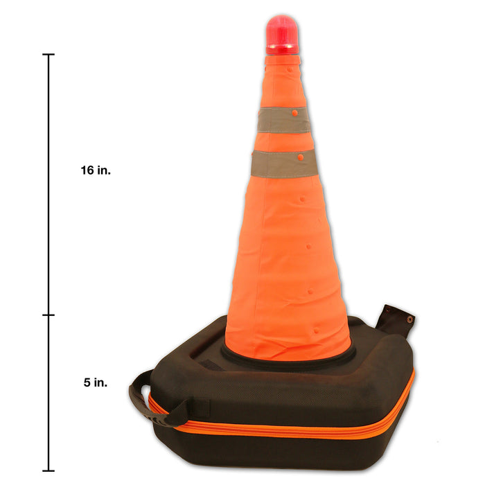 KwikSafety DELUXE Collapsible Traffic Emergency Roadside Cone - Model No.: KS9951 - KwikSafety