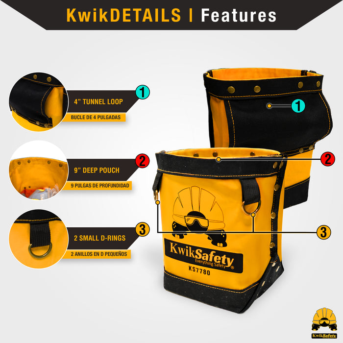 KwikSafety JoeyBAG Bolt Bag LIGHT-Duty Small Tool Bag Multi-Use Utility Pouch - Model No.: KS7780