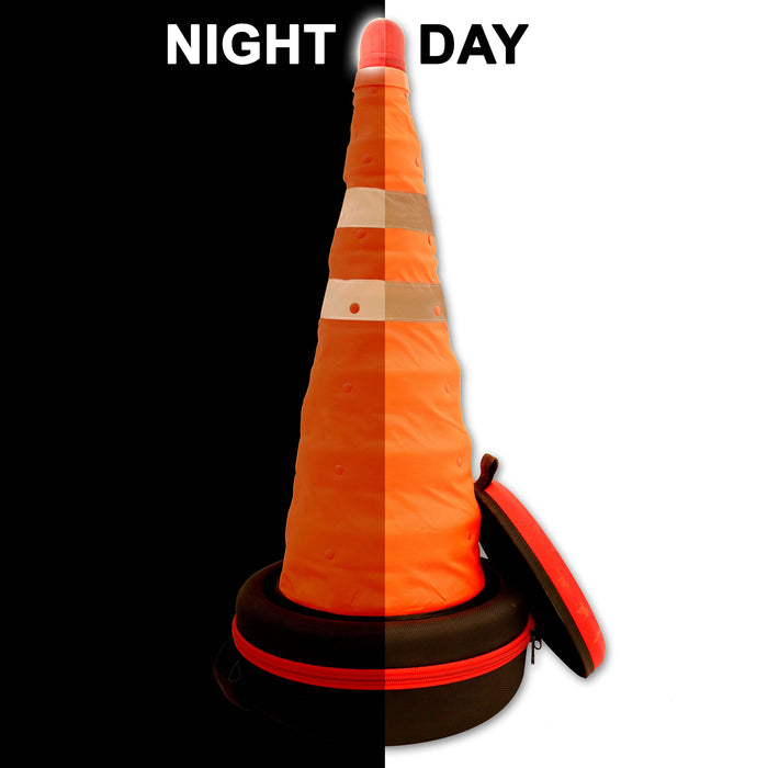 KwikSafety COMPACT Collapsible Traffic Emergency Roadside Cone - Model No.: KS9951 - KwikSafety