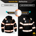 KwikSafety ENFORCER Safety Bomber Jacket (DETACHABLE ID POCKET) Hi Vis Reflective PPE - Model No.: KS5521BLK - KwikSafety