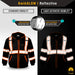 KwikSafety PATROL Safety Jacket (NO FUZZ Balls) Hi Vis Hoodie Reflective PPE - Model No.: KS5503BLK - KwikSafety