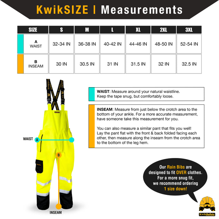Crew 640 Men's Blue/Yellow Commercial Rain Gear Bib and Brace Pants for  Commercial Fishing, Construction Work Wear
