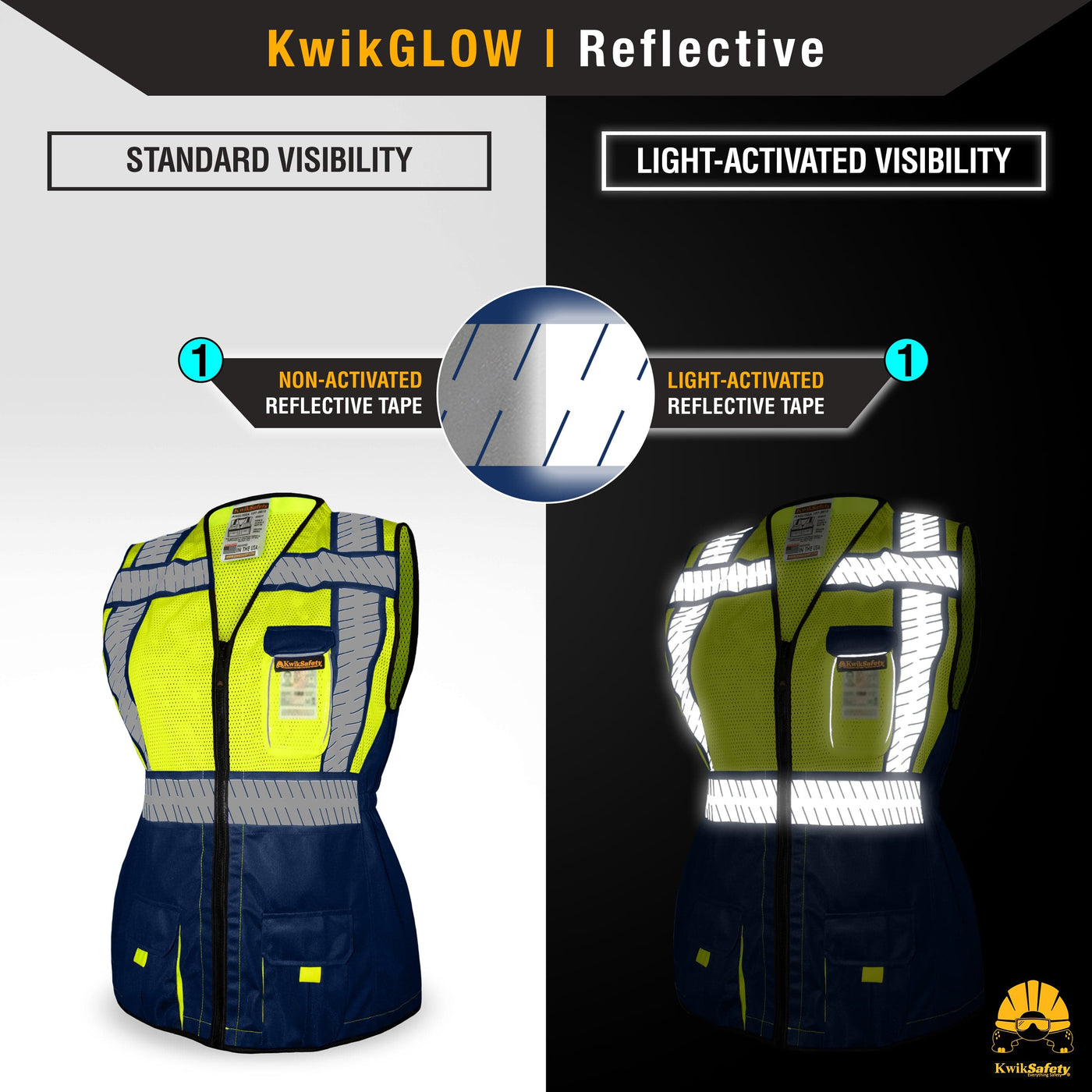 KwikSafety SHERIFF Class 2 Safety Vest For Women (RELAXED FIT) ANSI OS