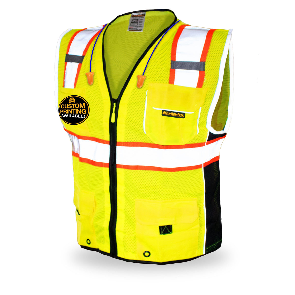KwikSafety CLASSIC Safety Vest (JUMBO Pocket) Class 2 ANSI