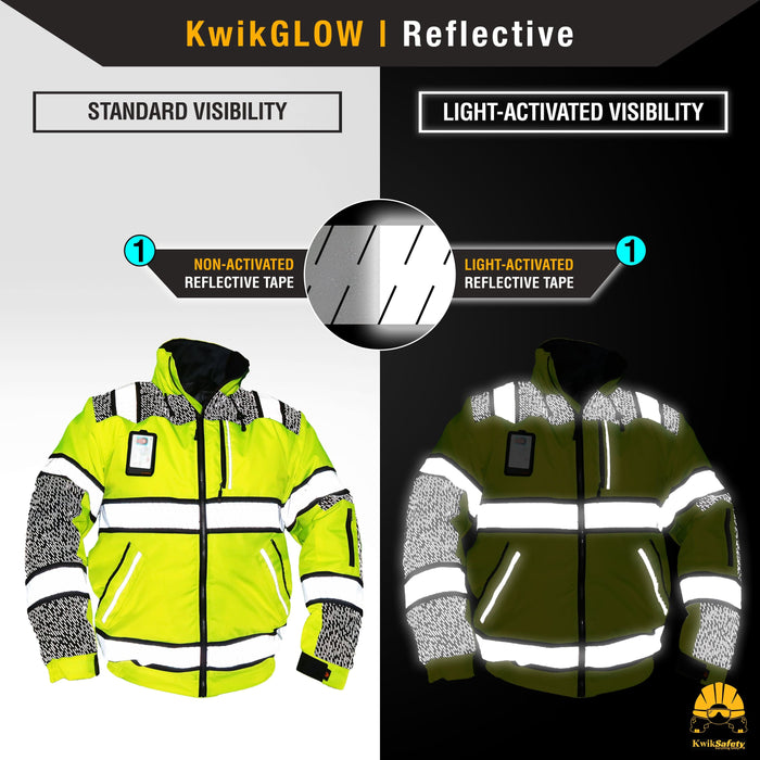 KwikSafety UNIVERSE Safety Bomber Jacket (LIMITED EDITION DESIGN) Class  ANSI Tested OSHA Compliant Hi Vis Reflective PPE Model No.: KS5522  KwikSafety