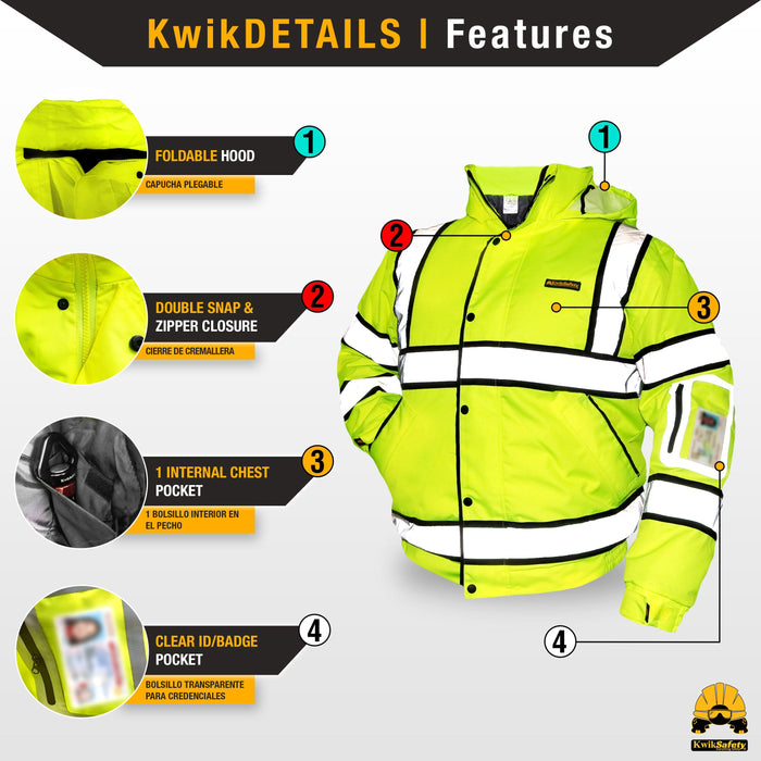 KwikSafety Agent Class 3 Softshell Safety Jacket