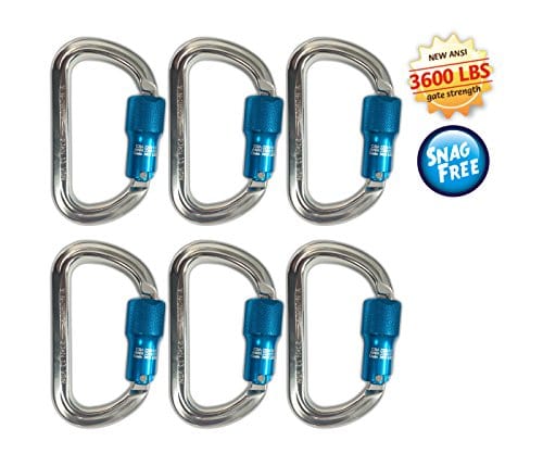 Twist Locking Steel Carabiners by KwikSafety