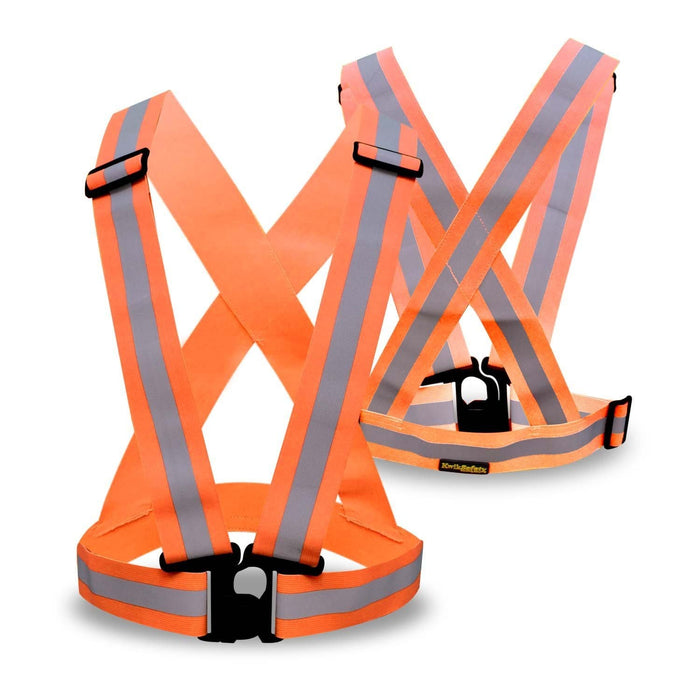 High Visibility Reflective Belt, Pull-through Buckle, Made in USA