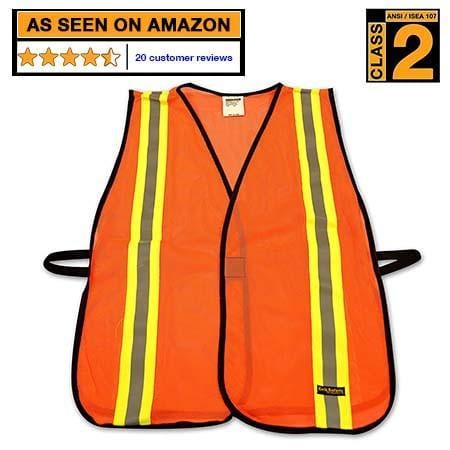 KwikSafety High Visibility Traffic Safety Vest by KwikSafety 4XL / 5XL / Orange