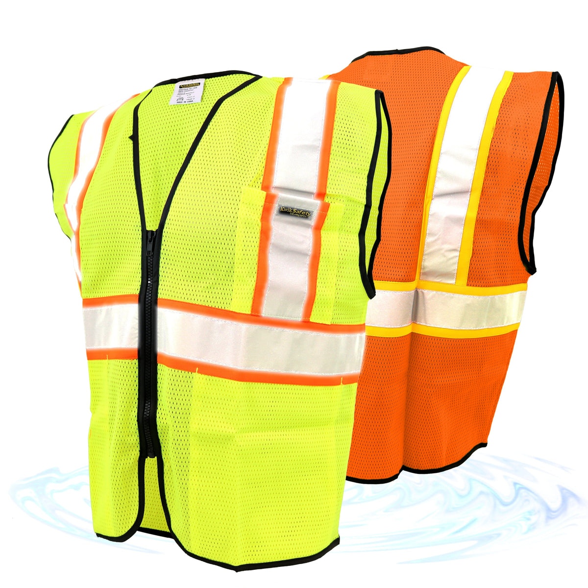 Construction Safety Vest High Visibility by KwikSafety