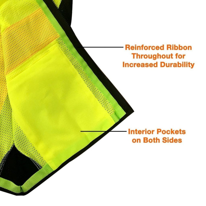 Karat High Visibility Reflective Safety Vest with Velcro Fastening (Ye –  LollicupStore